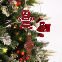 Ensemble de 12 boules de Noël floquées peintes, pendentifs de sapin de forme spéciale, décoration intérieure pour Noël, Nouvel An, fête de fin d'année