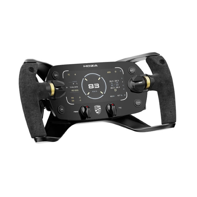 Moza collaborates with other brands to replace the steering wheel in the Clark Mission R racing simulator game