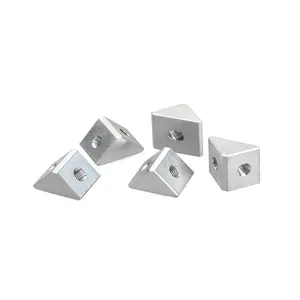 3D Printer Parts Screw Nut Bracket Fixing Piece Sheet Connector DIY Accessories Aluminum Block Triangle and Cube blocks