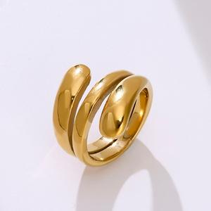 Nuevo anillo magnético biológico dual de acero inoxidable, anillo de joyería saludable para Diabetes, anillo magnético de oro rosa de moda de energía ajustable - Product Image 4