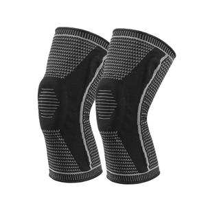 Supporto forte barra a doppia molla in Silicone antiscivolo compressione ginocchiera - Product Image 4
