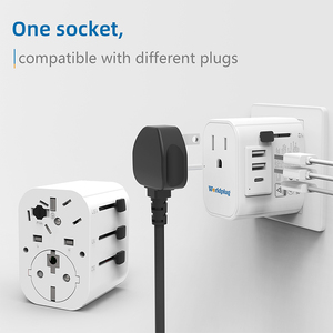 Chất lượng cao 20W chúng tôi tiêu chuẩn Du Lịch Ổ cắm điện USB tường Sạc điện cắm Adapter với NFC cho UK & EU 10A Đánh giá hiện tại - Product Image 3