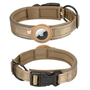 Cómodos collares acolchados <span class=keywords><strong>de</strong></span> neopreno para mascotas Collar <span class=keywords><strong>De</strong></span> Perros suave <span class=keywords><strong>De</strong></span> nailon ajustable Collar <span class=keywords><strong>De</strong></span> Perro reflectante con soporte <span class=keywords><strong>De</strong></span> <span class=keywords><strong>Airtag</strong></span> - Product Image 1