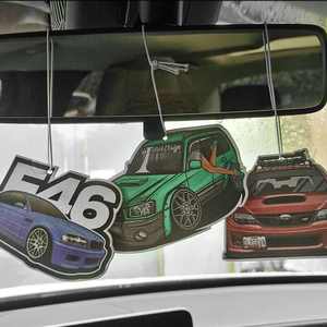 معطر هواء للسيارة ورقي بتصميم عصري ورائحة قوية طويلة الأمد، روائح مختلفة، بطاقة معطر هواء مخصصة مع شعار - Product Image 4