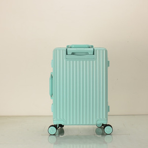 Valise trolley en aluminium 20 pouces 24 pouces légère pour voyages d'affaires, bagage unisexe avec roulettes pivotantes - Product Image 2