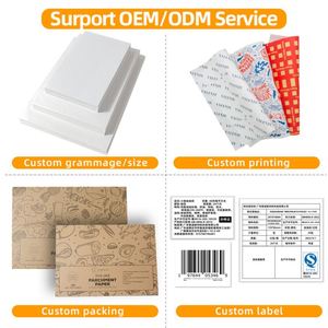 Papier d'emballage Kraft A4 imprimé sur mesure, papier alimentaire ciré pour shawarma - Product Image 6