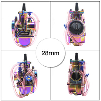Carburateur Moto Coloré Arc-En-2T 4T Repose Universel Pièces Racing pour 50 100 150 200 250cc DirtBike,21-34mm