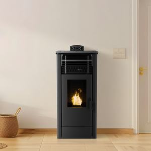 Poêles à granulés en acier modernes PK-160 avec télécommande pour une utilisation en intérieur sans fumée dans le salon - Product Image 6