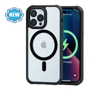 IPhone13 용 새로운 사용자 정의 로고 자석 전화 케이스 보호 커버 iPhone15 용 마그네틱 전화 케이스