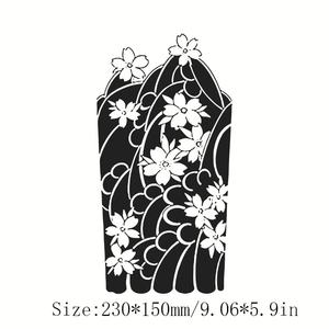 <span class=keywords><strong>Tatuaje</strong></span> Temporal de Hierbas con Diseño de Flor <span class=keywords><strong>Grande</strong></span>, Estilo Ins, Degradado, No Reflectante, Ecológico, No Tóxico, para Hombres y Mujeres - Product Image 6