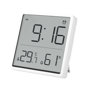 Đồng Hồ Báo Thức Màn Hình Lớn <span class=keywords><strong>LCD</strong></span> Kiểu Mới Với Máy Đo Độ Ẩm Và Nhiệt Độ Nam Châm 9033 - Product Image 1