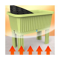 Pots de plantes en plastique auto-arrosants écologiques en forme de rectangle pour jardinière d'herbes et de légumes de jardin pour balcon à la maison