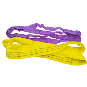 Sangles <span class=keywords><strong>de</strong></span> <span class=keywords><strong>levage</strong></span> souples rondes en polyester 1 tonne 1T sans fin, norme européenne EN1492-1:2000, légères, haute résistance, sécurité - Product Image 4