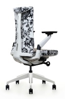 Chaise de bureau ergonomique à dossier haut Foshan, pivotante, en tissu, avec accoudoirs réglables 4D pour bureau à domicile