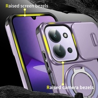 Coque pour iPhone 18 17 Pro Max, protection militaire renforcée, avec anneau magnétique et support de voiture, couleur violette