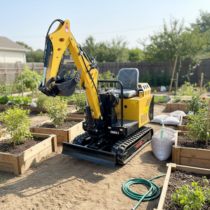 Mini-excavatrice sur chenilles certifiée CE EPA, moteur KOOP, puissance de creusement élevée 8-28 kW, 1300 mm, usage domestique, capacité de la benne 0,02 m³ - Product Image 1