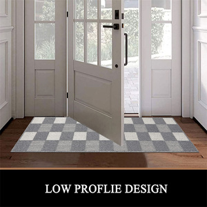 <span class=keywords><strong>Tapis</strong></span> <span class=keywords><strong>d</strong></span>'<span class=keywords><strong>entrée</strong></span> anti-salissures en polypropylène extra large, absorbant l'eau, pour intérieur et extérieur, à motif damier - Product Image 3