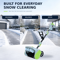 Pelle à neige sans fil 40V, souffleur à neige électrique alimenté par batterie pour la maison, la cour, le jardin, la voie d'accès, élimination de la neige, portatif