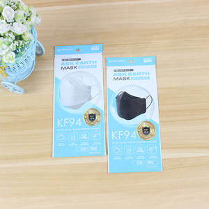 Keluaran baru tas masker wajah Logo kustom Masker Mata Sachet bedah medis sekali pakai KN95 PM2.5 masker plastik tas ritsleting - Product Image 4