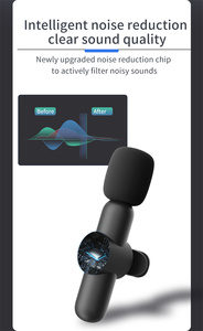 2in1 <strong>Bluetooths</strong> <strong>Microphone</strong> K9 Wireless Lavalier <strong>Microphone</strong> Noise Reduction Outdoor Live Broadcast USB Lavalier <strong>Microphone</strong> - Product Image 2