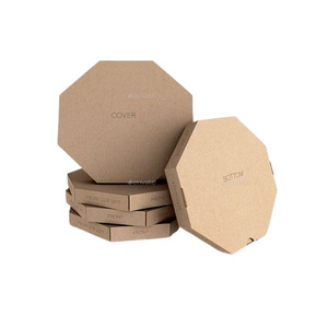 Scatola per Pizza Ottagonale Personalizzata con Logo, 6 7 8 10 12 14 16 Pollici, Imballaggio in Cartone Stampato all'Ingrosso - Product Image 3