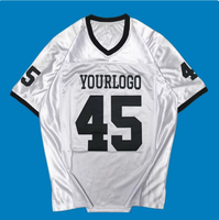 Maillot de football pour hommes personnalisé de haute qualité T-Shirts Streetwear Boxy Tack sergé brodé Patch surdimensionné Sports Football Jersey
