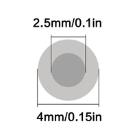 Tubo de PTFE de 100m para Impresora 3D, Compatible con Bambu Lab P1P AMS A1 Mini, Tubo de Teflonto para Extrusora Bowden, 1.75mm DI, 2.5mm DE, 4mm, Filamento Bambulab