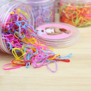 Coleteros desechables coloridos para niños, pequeñas bandas de goma de alta elasticidad, colores fluorescentes, accesorios para el cabello de uso diario - Product Image 4
