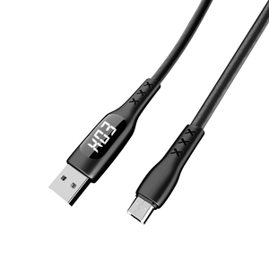 Digital Display Mobile Phone Charge Data Cable Type C Fast Charging Quick Charge Data Cable 1.2m
