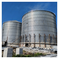 Precio de Fábrica SRON SILO Silo de Acero Galvanizado para Granos / Tanque de Almacenamiento de Alimentos con Capacidad de 50 Toneladas a 15000 Toneladas para Monitoreo PLC 25-40