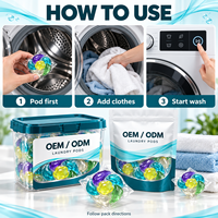 Capsules de lessive liquide 8g à 6 compartiments, emballage personnalisé, OEM, marque privée, pour les marques de produits de lavage au détail