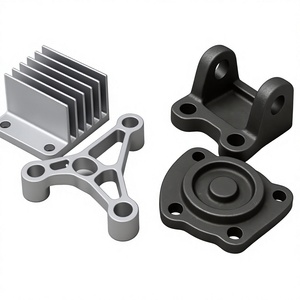 Componentes de Aleación de Aluminio Fundidos a Presión con Acabado Granallado, Piezas de Fundición de Precisión Hechas a Medida - Product Image 1