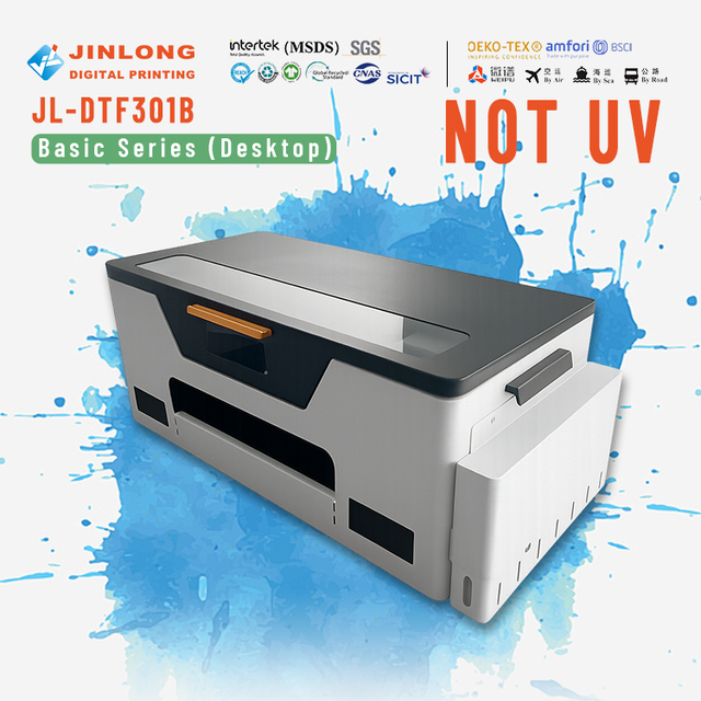 High Quality Accuracy 33cm Single XP600 Printhead DTF Inkjet Printer Roll Film Powder Transfer Printer Machine