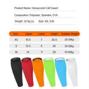 Protège-tibias respirant pour jeunes, avec protection anti-collision en nid d'abeille pour mollets, idéal pour le football, la course et les sports de plein air - Product Image 4