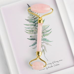 En gros Naturel Anti-Vieillissement Masseur Minceur Oeil Rose quartz Jade rouleau pour le visage - Product Image 1