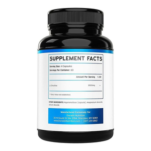 Cápsulas de L-Citrulina 3000mg, Máxima Potencia, 240 Unidades, Suplemento Dietético para Resistencia en Entrenamientos, Recuperación Muscular, Adultos - Product Image 3