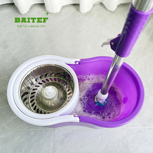 Cổ điển ma thuật 360 độ xoay lau với xô không gỉ Nhà Máy Giá hộ gia đình công cụ làm sạch - Product Image 1