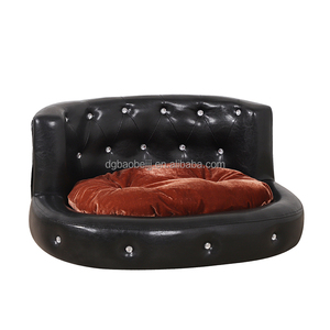 Lit pour animaux de compagnie rond imperméable, facile à nettoyer, maison pour chat, lit pour chien résistant au vent toute saison - Product Image 2