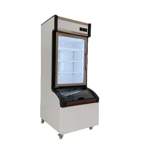 Competitive Price supermarket restaurant malatang commercial combined cabinet top cool bottom frozen half freezer refrigerator