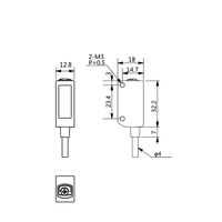 AkuSense BGS Diffuser Refleksi PC Disegel 20Cm NPN Photocell Sensor Sentuh Harga untuk Elevator Modul Sensor De Micare