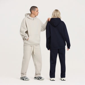 Sudadera con Capucha al por Mayor de 450 Gramos para Hombre, 80% Algodón, 20% Poliéster, Diseño Holgado sin Cordón, Cuello con Capucha - Product Image 3