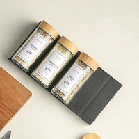 Étagère à épices en plastique PP pour cuisine, type tiroir, rangement en échelle pour assaisonnements, cumin et poudre de chili