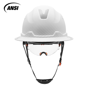 <span class=keywords><strong>Casco</strong></span> <span class=keywords><strong>de</strong></span> <span class=keywords><strong>Seguridad</strong></span> <span class=keywords><strong>de</strong></span> Ala Completa <span class=keywords><strong>de</strong></span> HDPE con Certificación ANSI y Visores <span class=keywords><strong>de</strong></span> Fibra <span class=keywords><strong>de</strong></span> Carbono para Trabajos <span class=keywords><strong>de</strong></span> Construcción, <span class=keywords><strong>Tipo</strong></span> Circular - Product Image 2