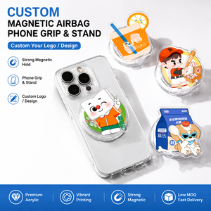 Custom Magnetic Phone Grip <b>Stand</b> OEM Acrylic for Compatible Custom Logo UV Printed Expandable Holder - Product Image 3