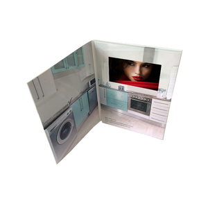 Video libro de 10 pulgadas para invitaciones de boda y regalos de recuerdo de boda o libro de invitados de vídeo con caja de tarjeta de folleto - Product Image 1