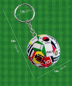 Llavero de fútbol miniatura 2026 con banderas nacionales para la Copa Mundial, regalos, artículos deportivos, colgante para mochila, uso diario - Product Image 6