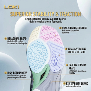 Chaussures <span class=keywords><strong>de</strong></span> <span class=keywords><strong>tennis</strong></span> <span class=keywords><strong>de</strong></span> <span class=keywords><strong>table</strong></span> légères RXTON 5 avec plaque en carbone intégrée, amortissantes, tige en maille respirante et système <span class=keywords><strong>de</strong></span> laçage rapide Twist-Knob - Product Image 3
