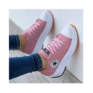 Latest Vulcanized Plain White Ladies Women Casual Men Blank Custom Mujer Black Sneaker Rubber Canvas Shoes Cleats