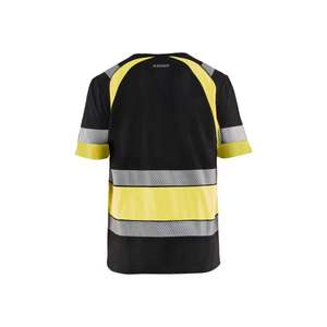 BLAKLADER - 342110309933S <b>T</b>-<b>shirt</b> Black/<b>Hi</b>-<b>vis</b> yellow - EAN 7330509620144 <b>HI</b>-<b>VIS</b> WORKWEAR - Product Image 2