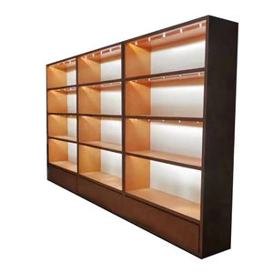 ארון תצוגת קיר עץ עם חומר ברזל לשימוש בחנות - Product Image 2